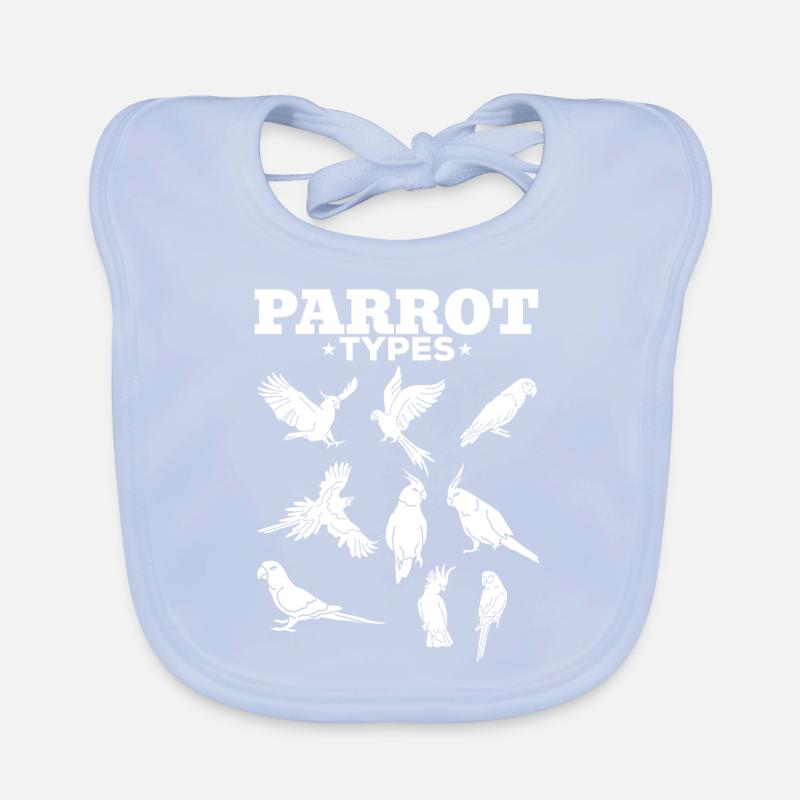 Parrot types Parrots Macaws Cockatiels Organic Baby Bibs