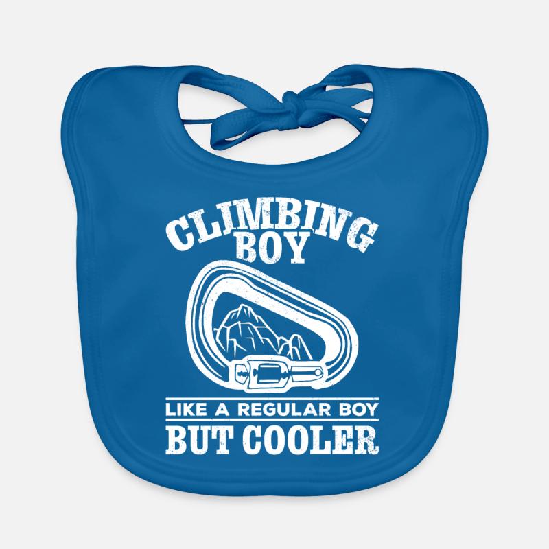 Bergsteigen Junge Climber Boy Klettern Bouldern Baby Bio-Lätzchen