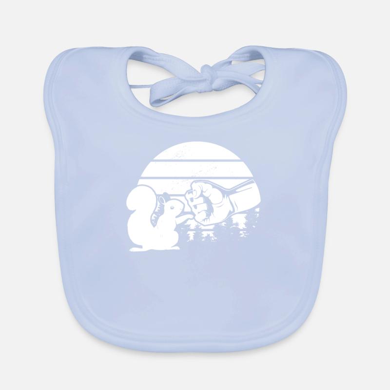 Lustiges Eichhörnchen, Fauststoß, Eichhörnchen Baby Bio-Lätzchen