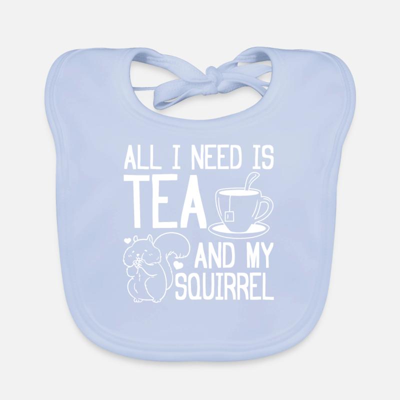 Squirrel lovers - All I need is Organic Baby Bibs