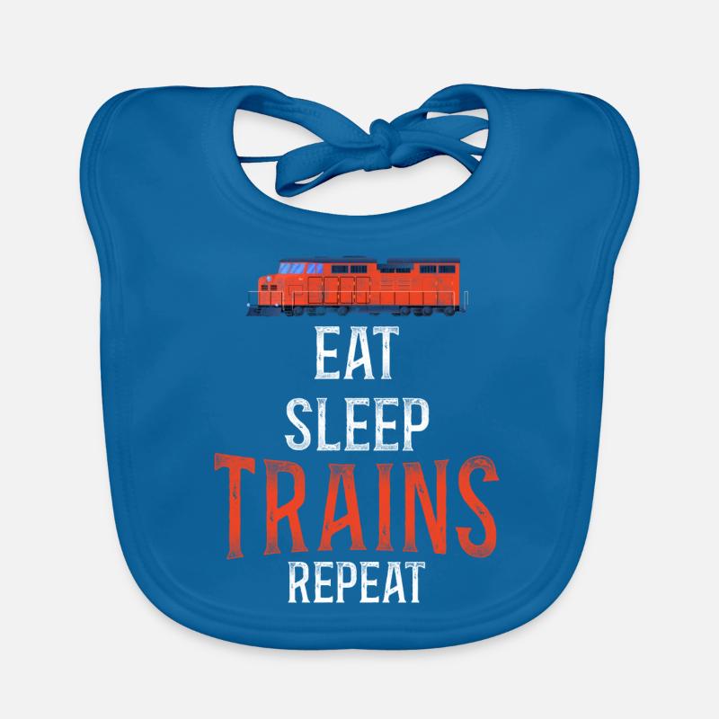 Freight Diesel Train Driver Organic Baby Bibs
