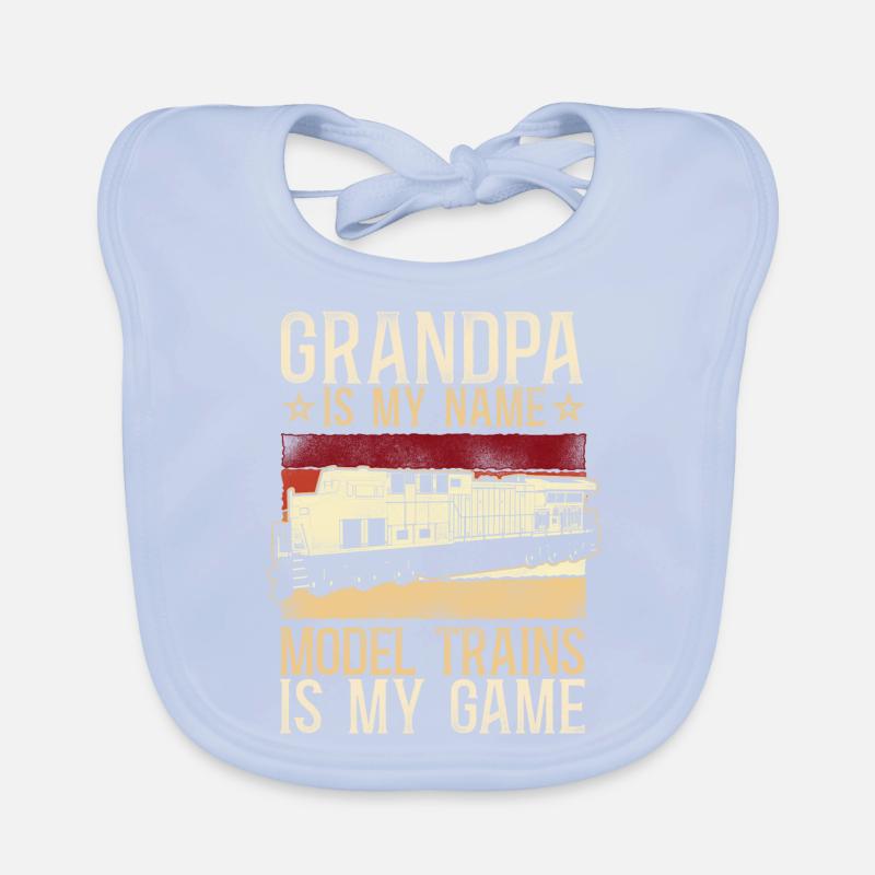 Freight Diesel Train Driver Organic Baby Bibs