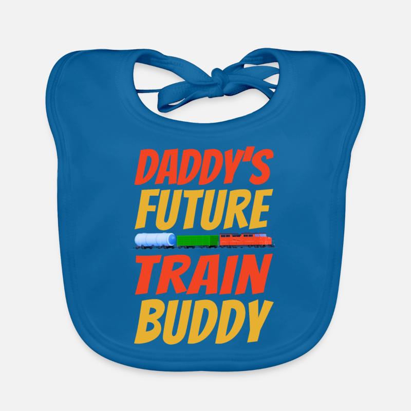 Freight Diesel Train Driver Organic Baby Bibs