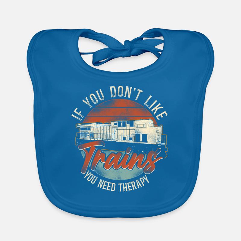 Freight Diesel Train Driver Organic Baby Bibs
