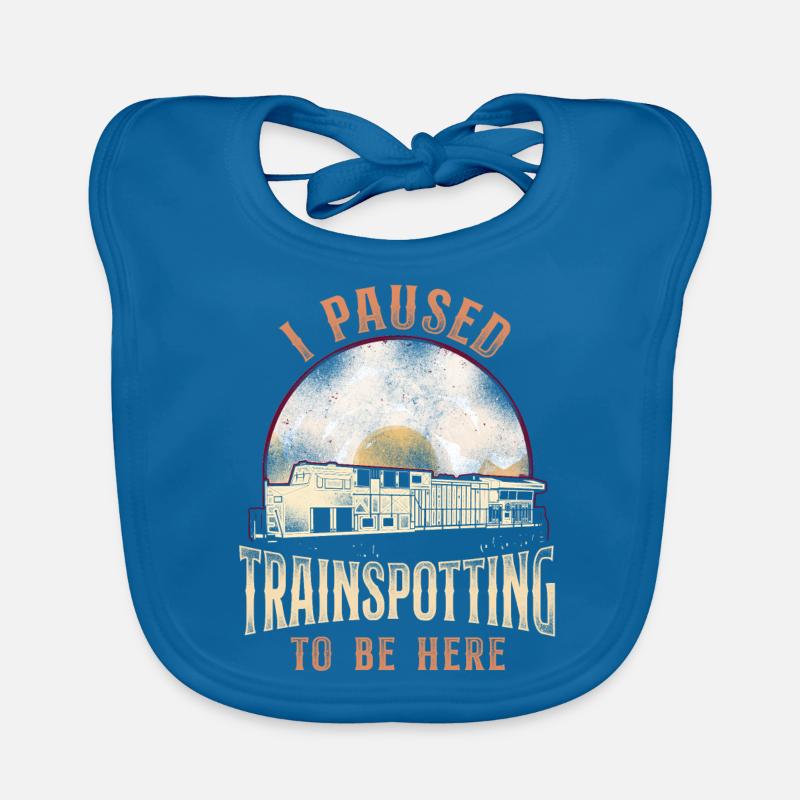 Freight Diesel Train Driver Organic Baby Bibs