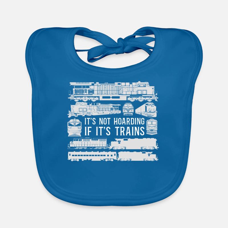 Freight Diesel Train Driver Organic Baby Bibs