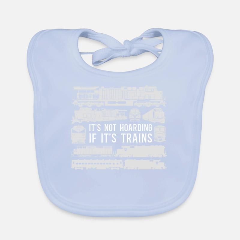 Freight Diesel Train Driver Organic Baby Bibs