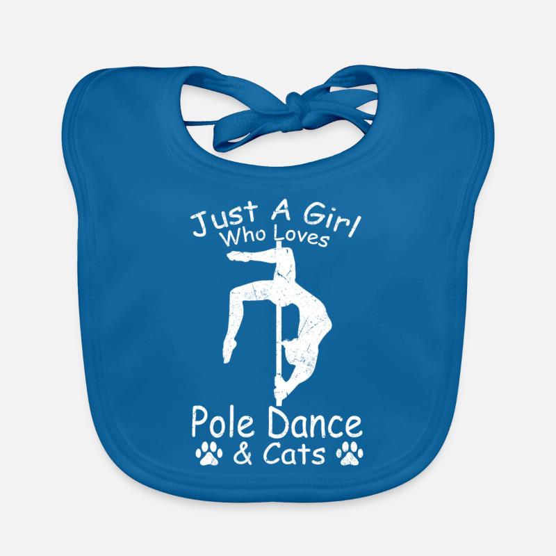 Pole Dancing - Nur ein Mädchen, das Pole Dance & Baby Bio-Lätzchen