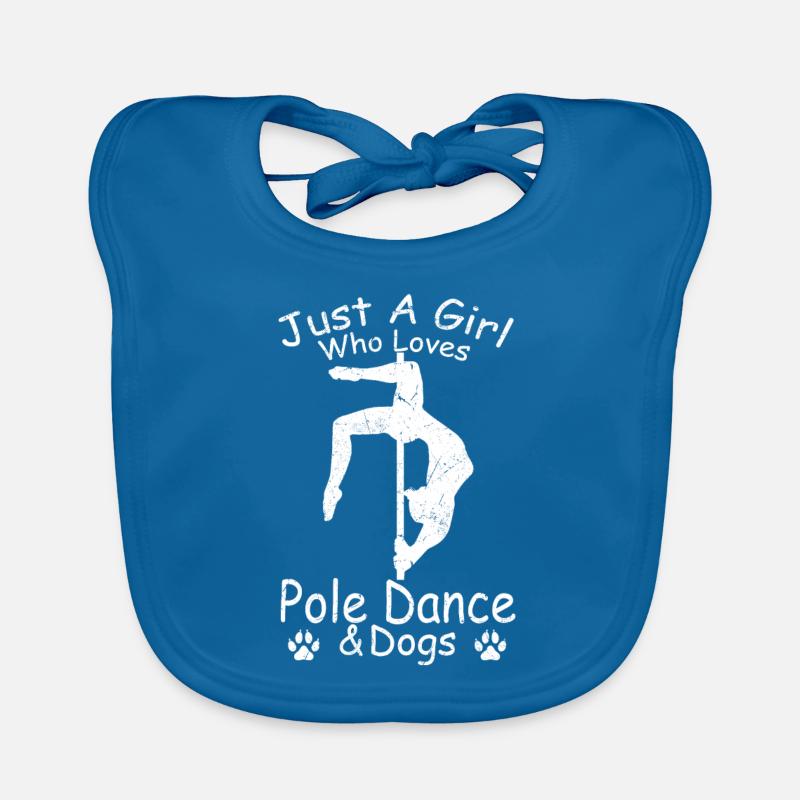 Pole Dancing - Nur ein Mädchen, das Pole Dance & Baby Bio-Lätzchen