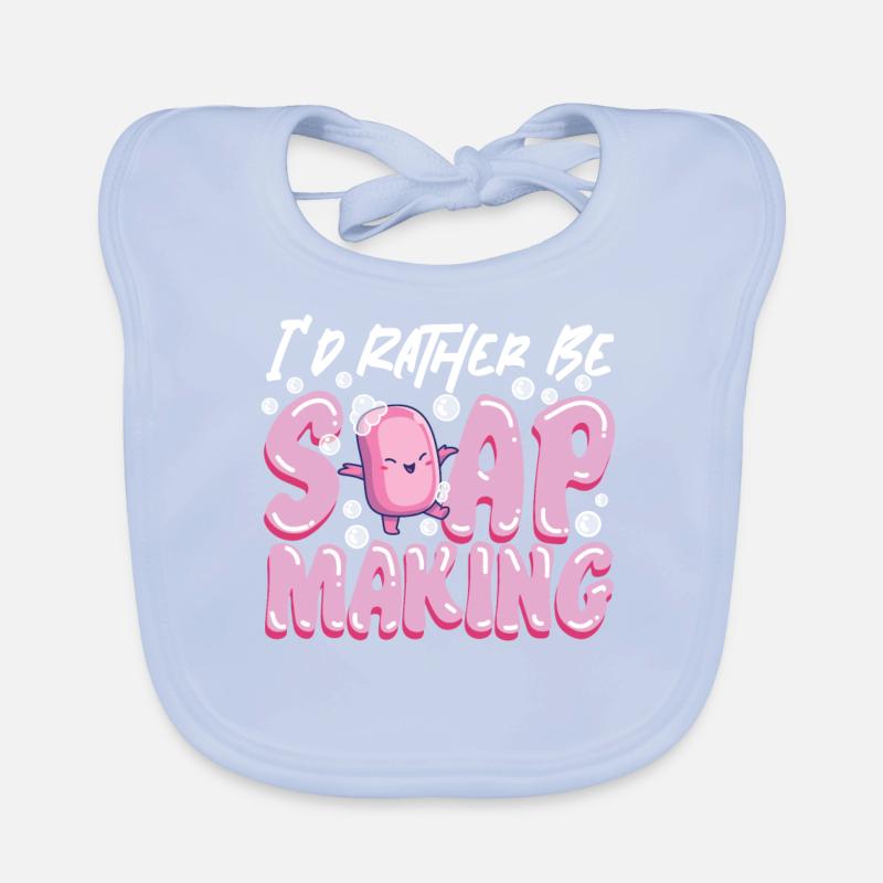 Soap Making Crafting I'd Rather Be Baby Bio-Lätzchen