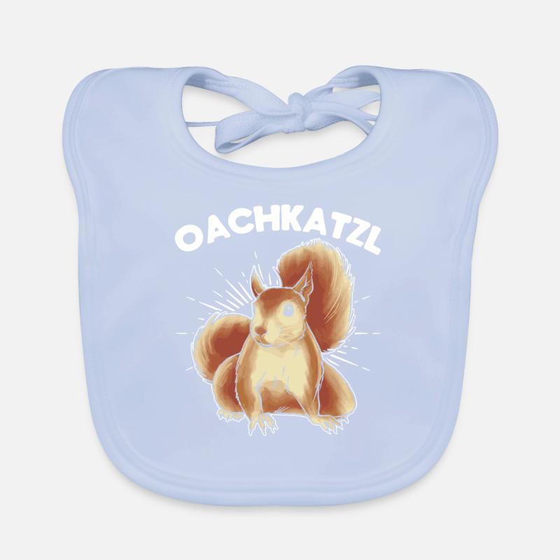 Squirrel, cute squirrel lover, Organic Baby Bibs