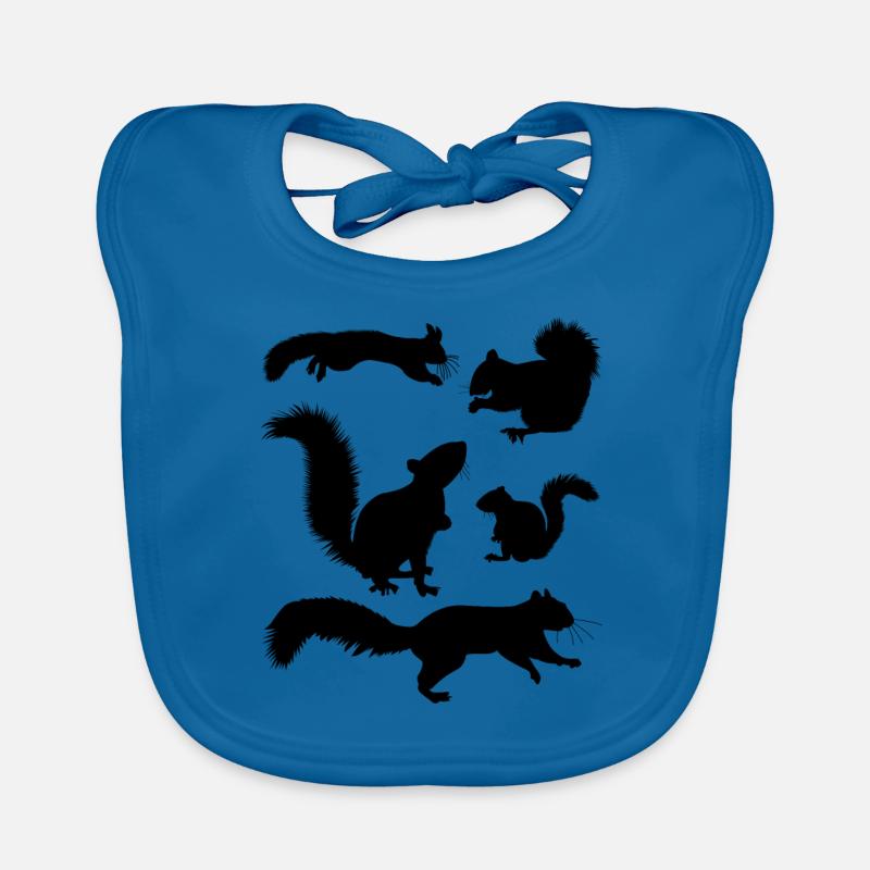 Squirrel, cute squirrel lover, Organic Baby Bibs