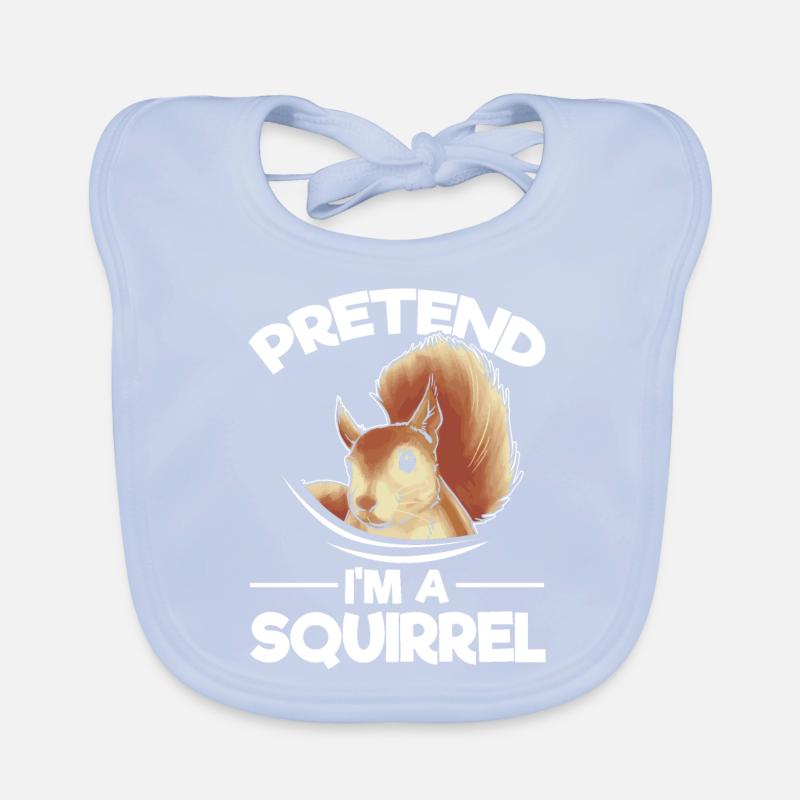 Squirrel lover sweet squirrel - As if Organic Baby Bibs