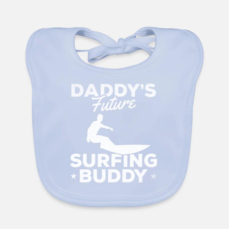 Daddy’s Future Surfing Buddy Surfboard Bavoir bio Bébé