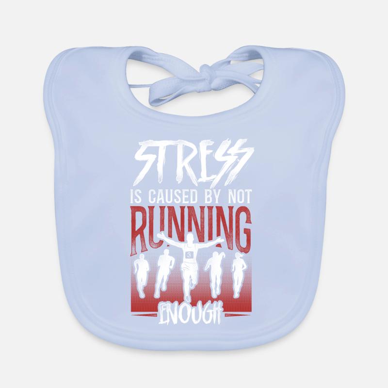 Running Runner Half Marathon Organic Baby Bibs
