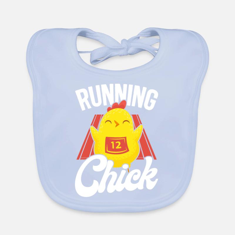 Running Runner Half Marathon Organic Baby Bibs
