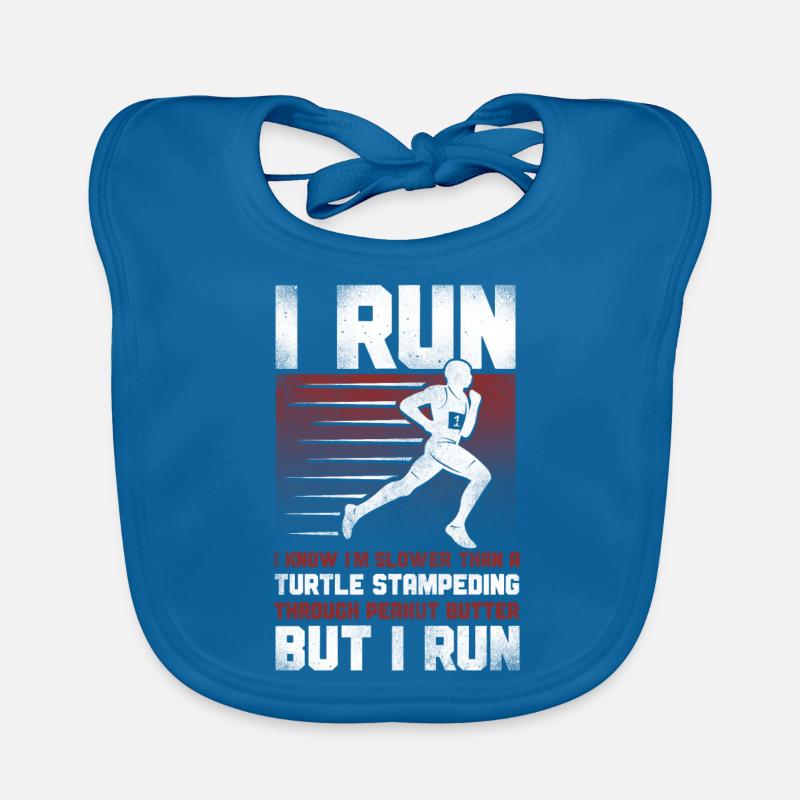 Running Runner Half Marathon Baby Bio-Lätzchen
