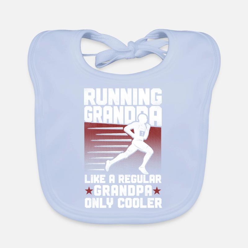 Running Runner Half Marathon Organic Baby Bibs