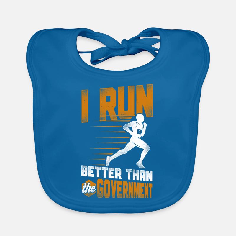 Running Runner Half Marathon Organic Baby Bibs