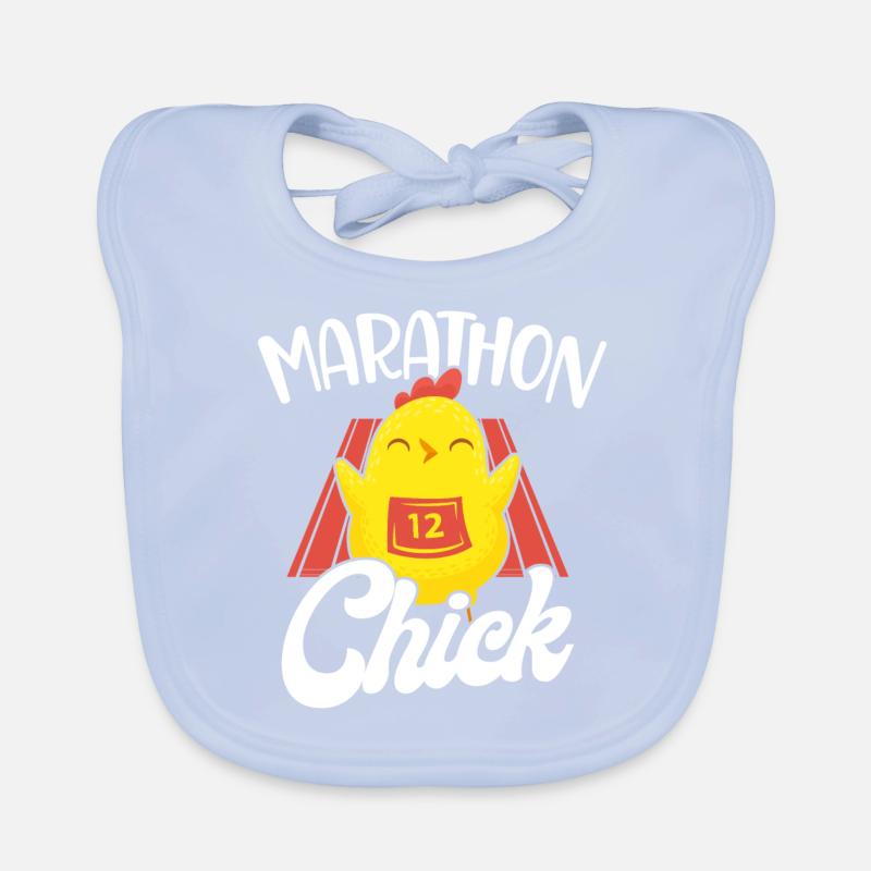 Running Runner Half Marathon Organic Baby Bibs