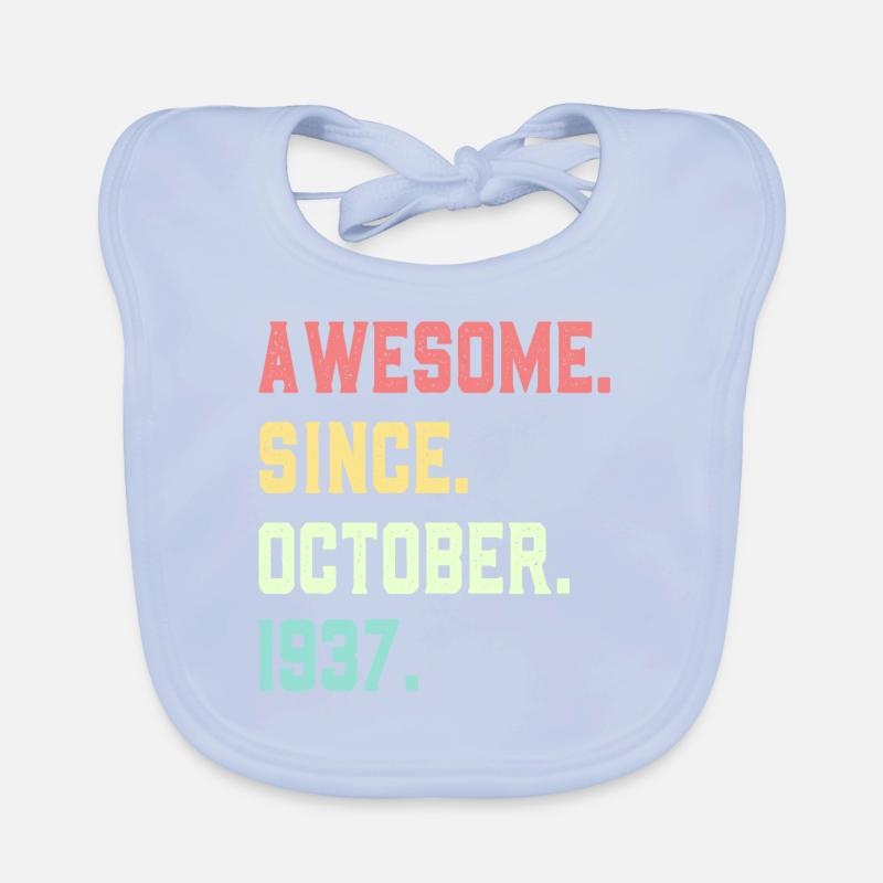 Awesome Since October 1937 Organic Baby Bibs