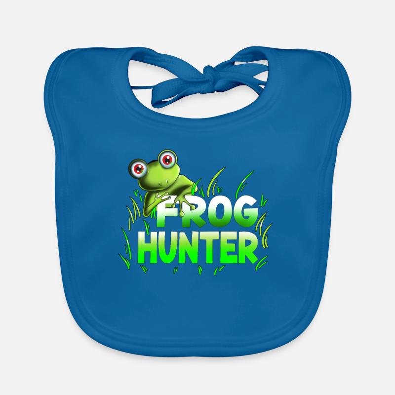 Toads Frogs Tadpole Frog Hunter Chemise Enfant Bavoir bio Bébé