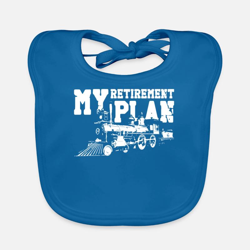 Steam Train Driver Trainspotting Organic Baby Bibs