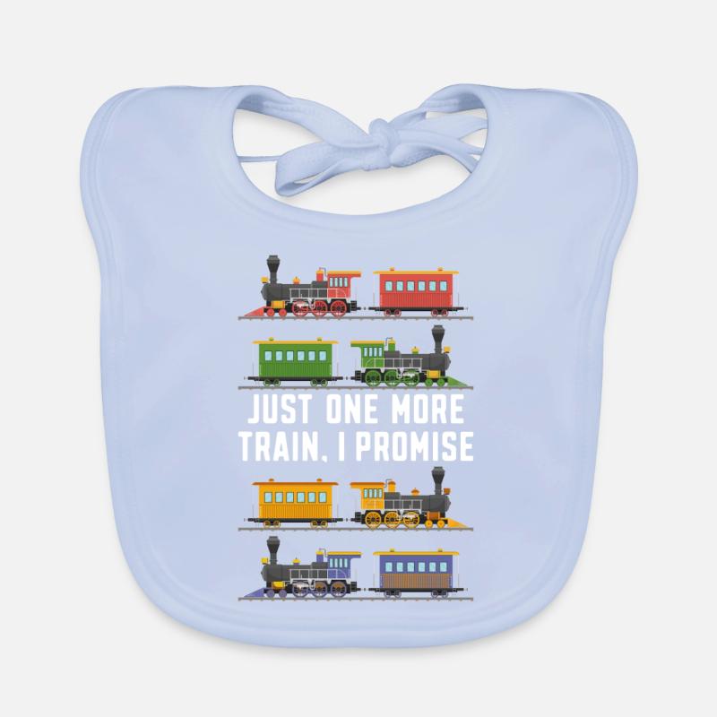 Steam Train Driver Trainspotting Organic Baby Bibs