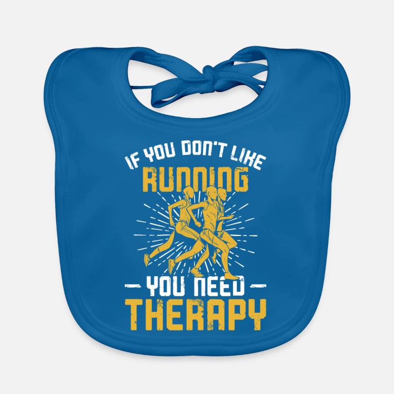 Running Runner Half Marathon Organic Baby Bibs