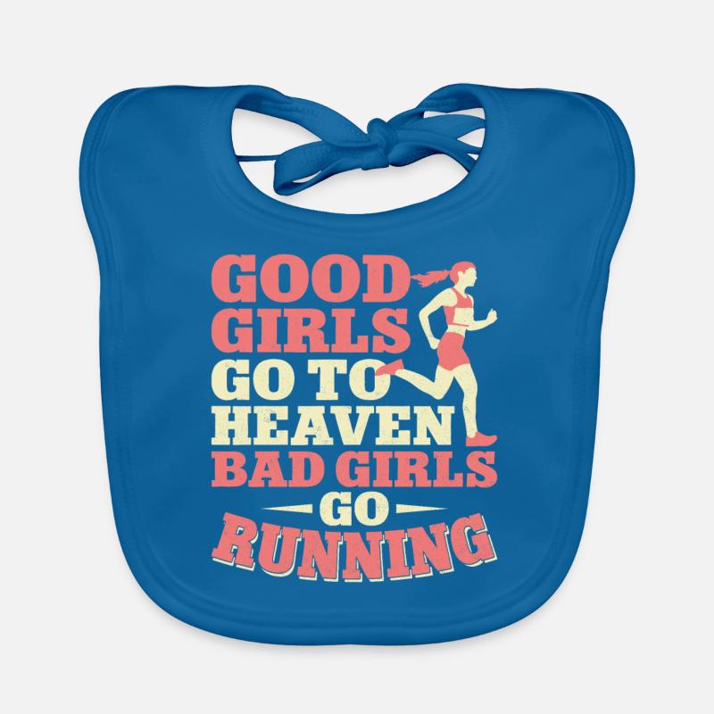 Running Runner Half Marathon Organic Baby Bibs