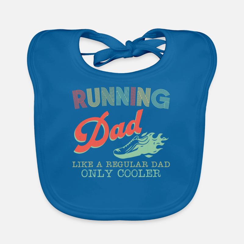 Running Runner Half Marathon Dad Organic Baby Bibs