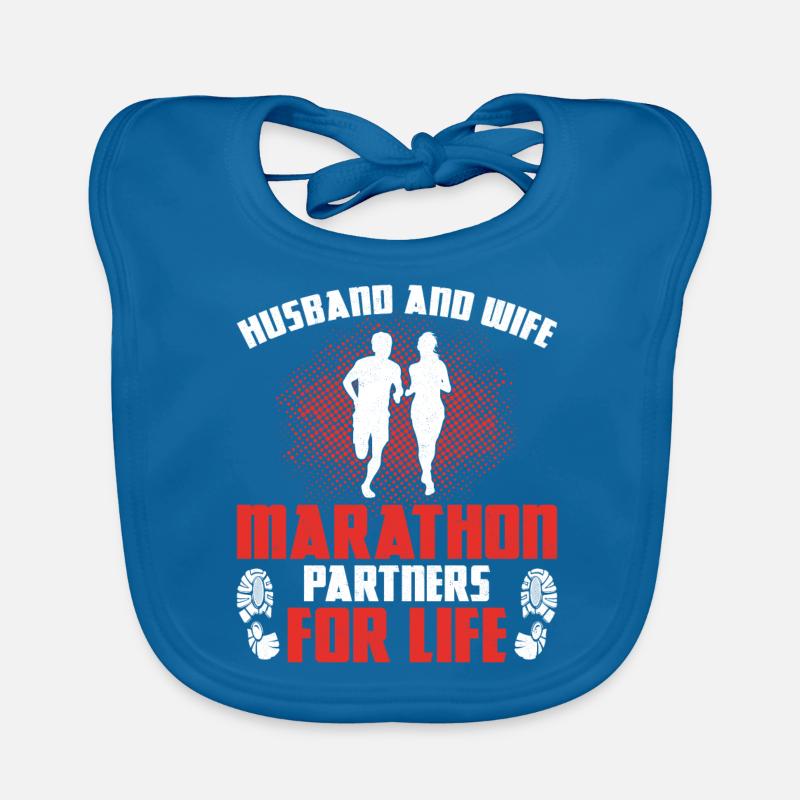 Running Runner Half Marathon Organic Baby Bibs