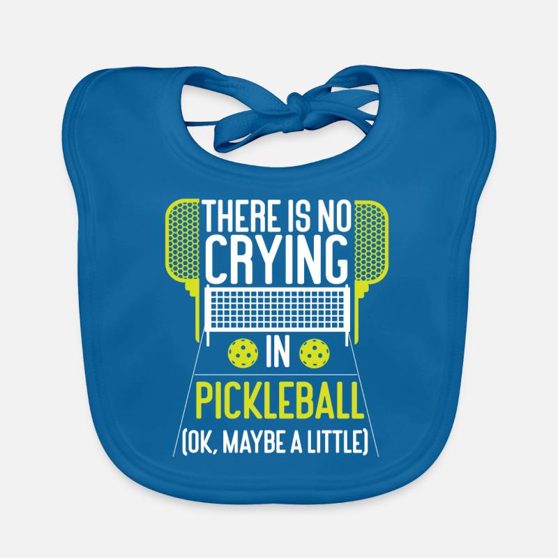 Pickleball There Is No Crying In Organic Baby Bibs
