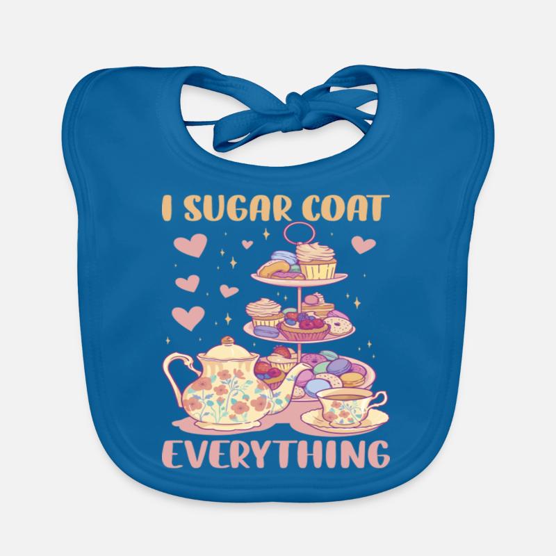 I Sugar Coat Everything Funny Baking Bavoir bio Bébé