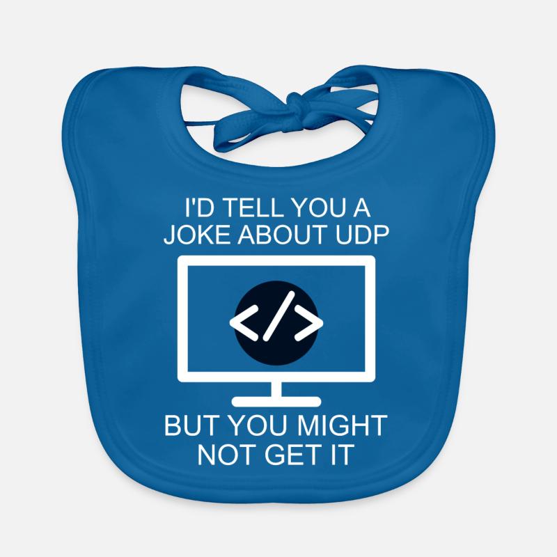 Cybersecurity - IT-Sicherheit Informatiker - Baby Bio-Lätzchen - Pfauenblau