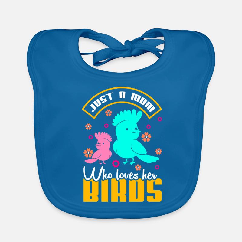 Vogel Mutter Vögel Mutterliebe Baby Bio-Lätzchen