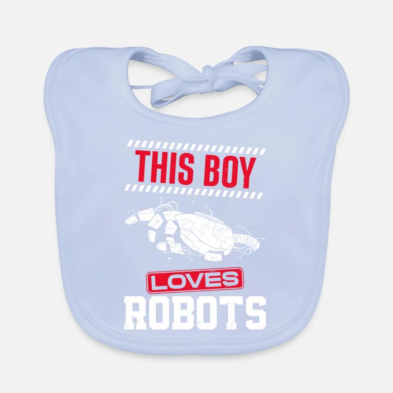 Robot Robotics Engineer Boy This Baby Bio-Lätzchen