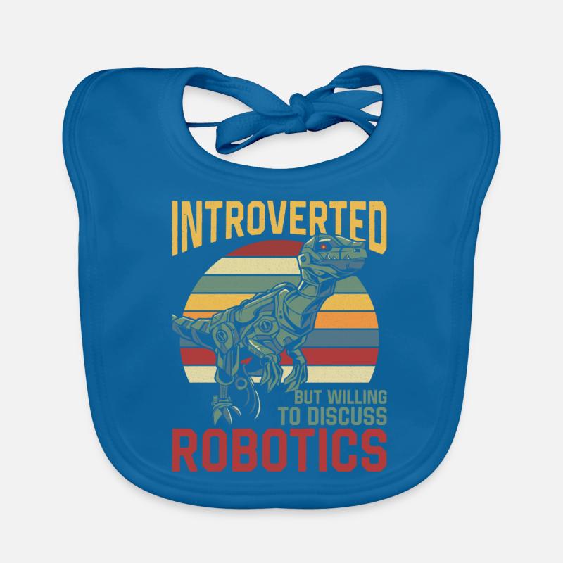 Robot Robotics Engineer Retro Baby Bio-Lätzchen