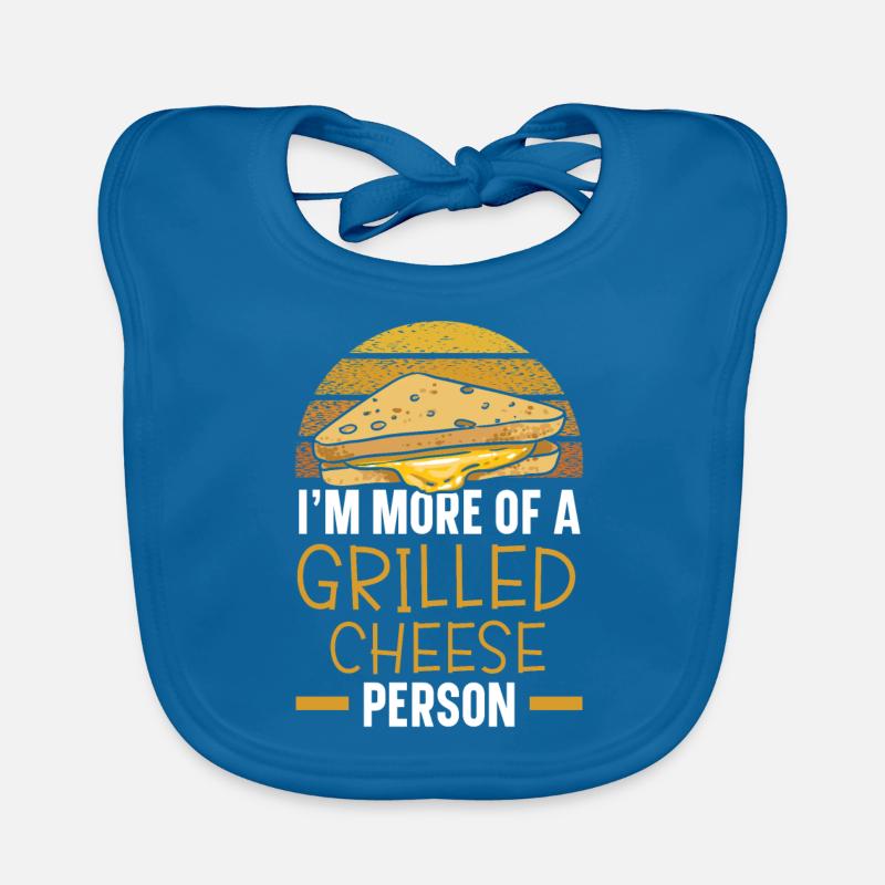 Je suis plus du type fromage grillé Grilled cheese Bavoir bio Bébé