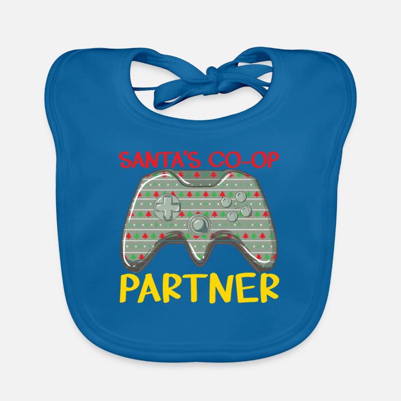 Weihnachtsmann's Co-op Partner Controller Gaming W Baby Bio-Lätzchen