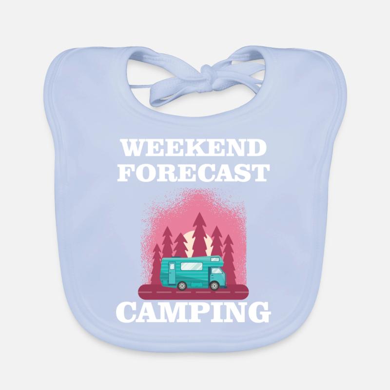 Weekend Forecast - Camping Organic Baby Bibs
