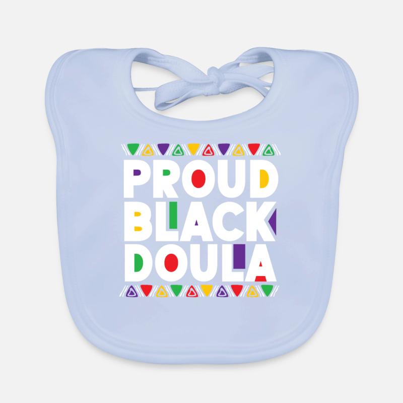 Doula Birth Worker Proud Black Baby Bio-Lätzchen