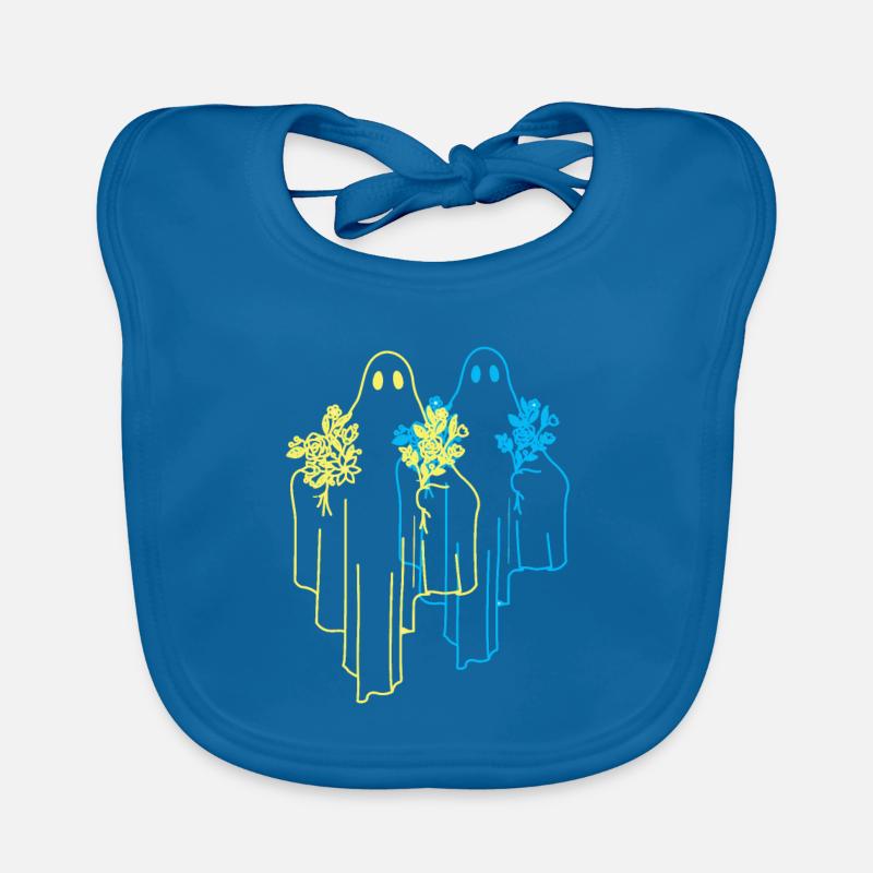 ghost ghosts ghost ghost haunted nature Organic Baby Bibs