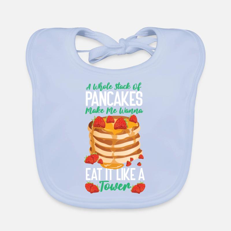 Pancake Lover Kids A Whole Stack Organic Baby Bibs