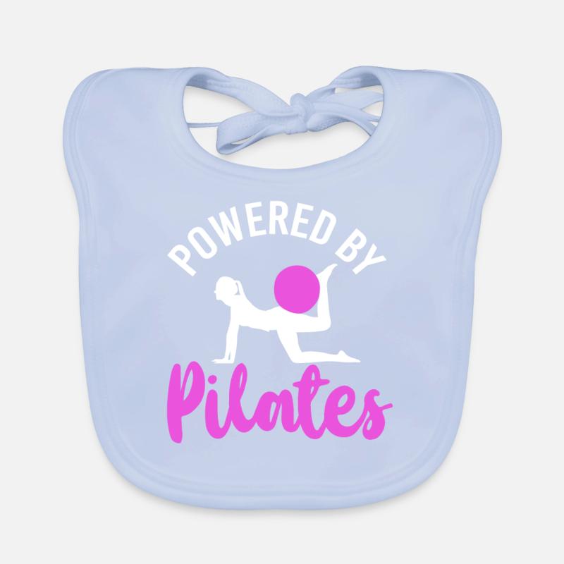Pilates Instructor Teacher Powered Baby Bio-Lätzchen