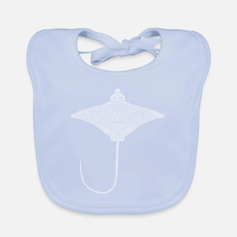 Ray – Flotteur élégant des mers Bavoir bio Bébé