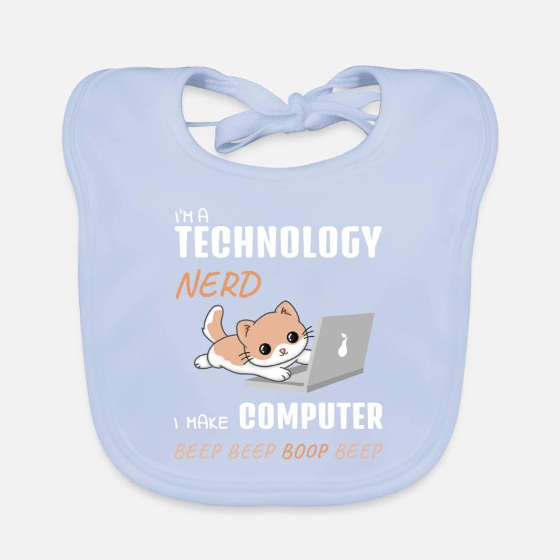 IT Computer Administrator Computerarbeit Geschenk Baby Bio-Lätzchen