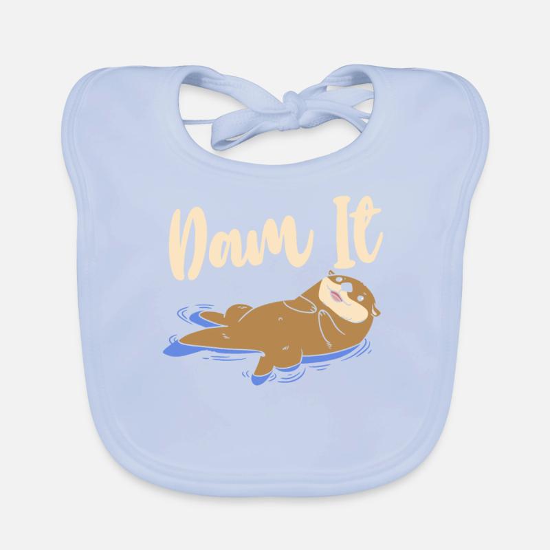 Otter Pun Dam It Bavoir bio Bébé