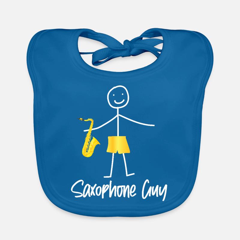 Saxophone Saxophone Guy Organic Baby Bibs