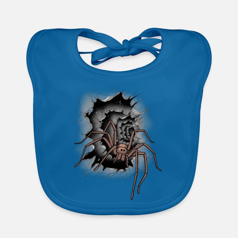 Halloween Spider Spider Phobia Panic Organic Baby Bibs